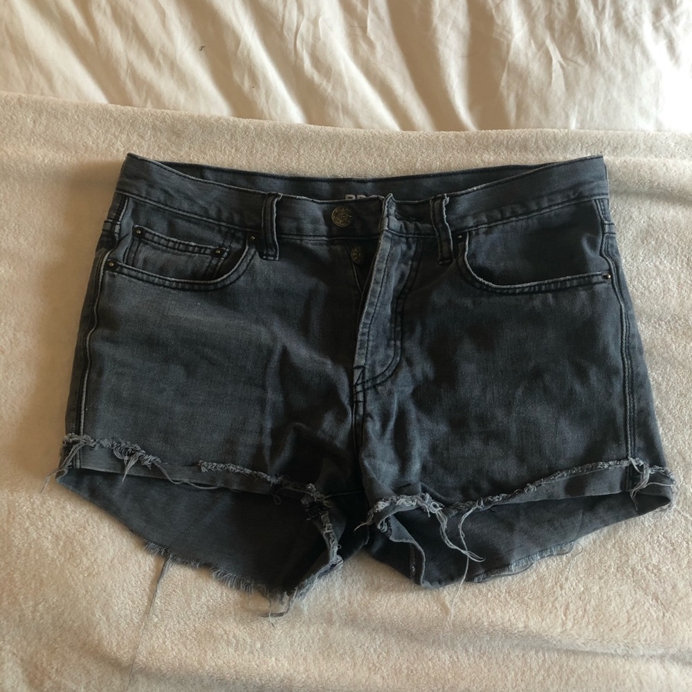 BDG gray denim shorts